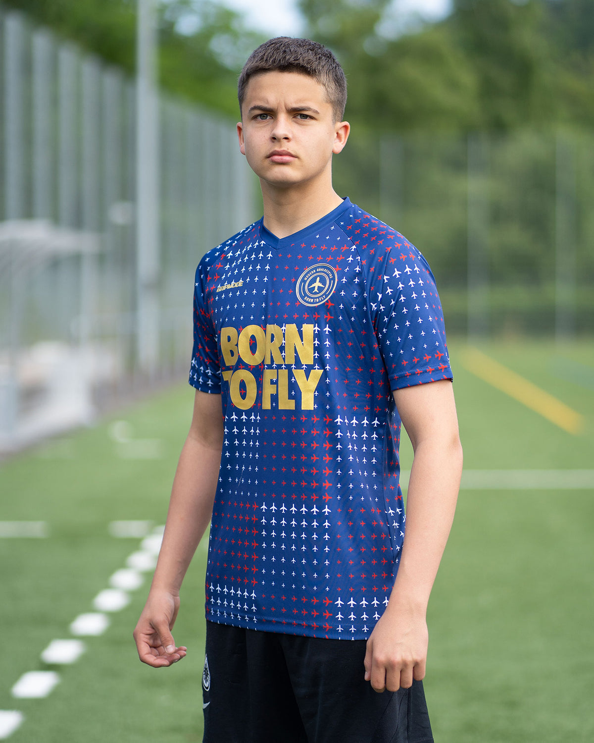 Born To Fly Goalkeeper Jersey Navy Blue Modern goalkeeping