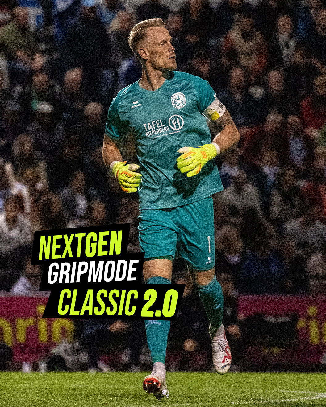 Gripmode Venom Classic 2.0 Goalkeeper gloves with hybrid cut  for soccer and football