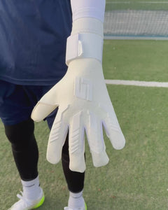 Pro Goalkeeper Gloves Gripmode Whiteout Hybrid 2.0 4mm Pro Latex Video Get The Grip