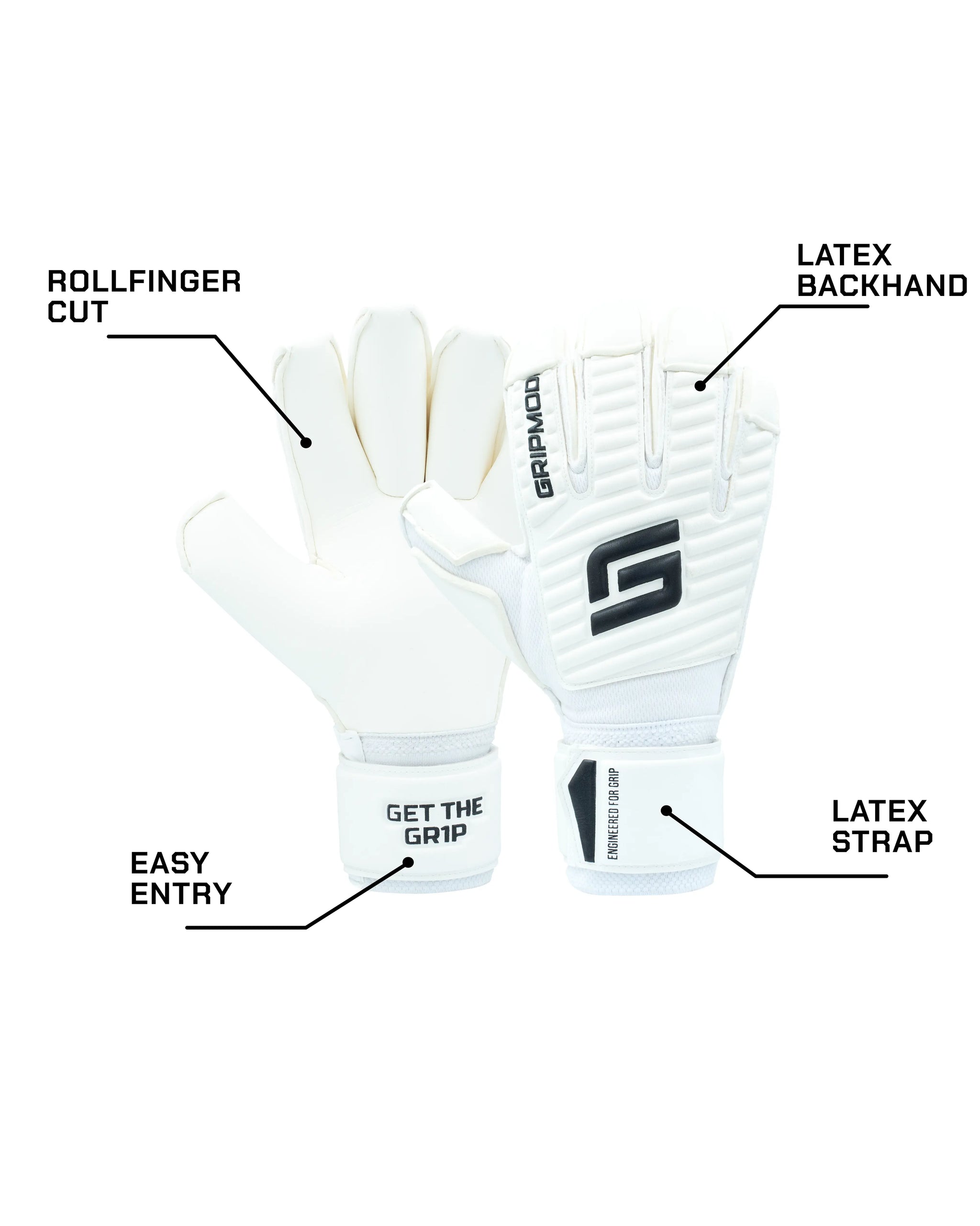 go on classic handschuhe Gripmode Classic Whiteout Roll Finger
