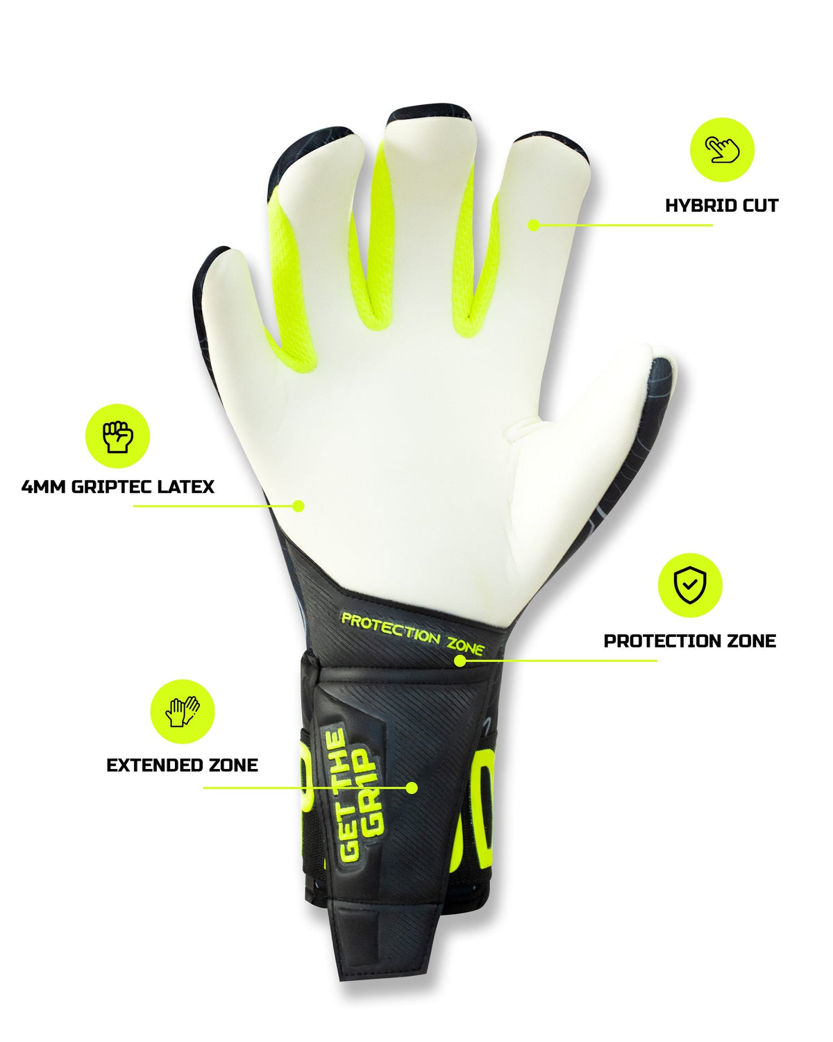 Gripmode Ultra Hybrid Goalkeeper Gloves 